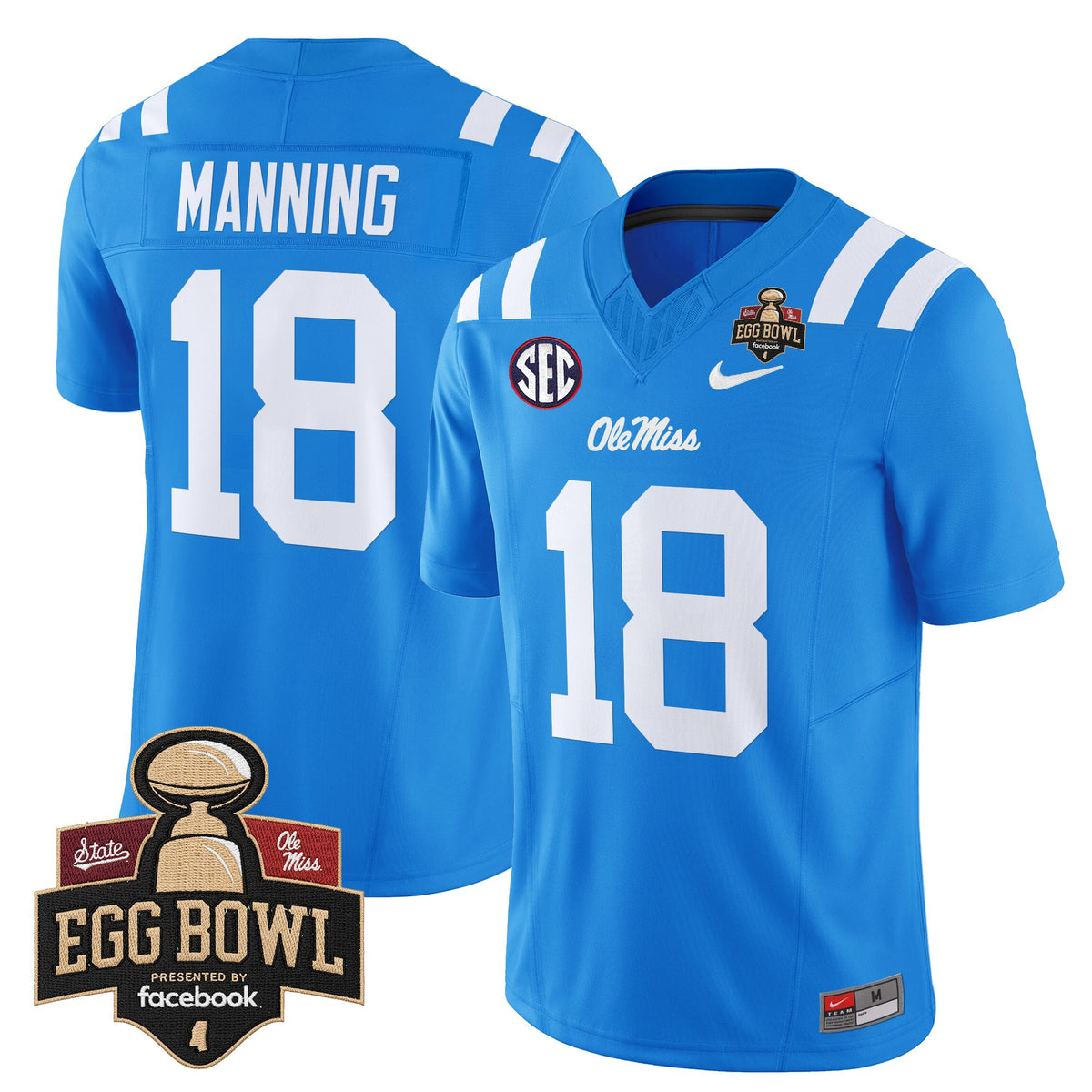 Men's Ole Miss Rebels 2025 Egg Bowl Vapor Limited Jersey - All Stitched