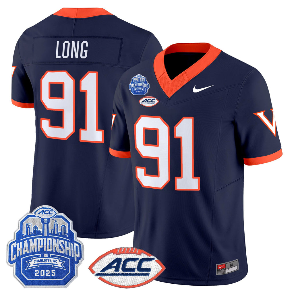 Men's Virginia Cavaliers 2025 ACC Championship Vapor Limited Jersey - All Stitched
