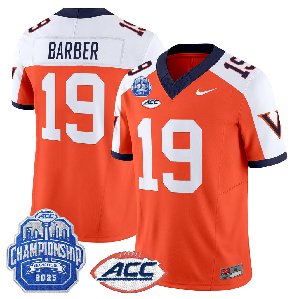 Men's Virginia Cavaliers 1995 Throwbacks Vapor Limited Jersey - 2025 ACC Championship Patch - All Stitched