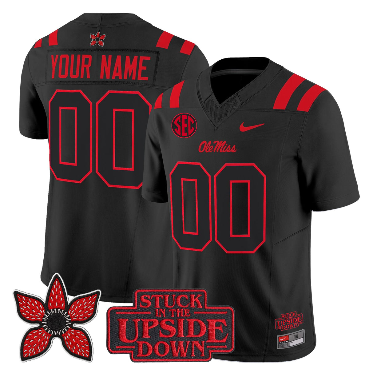 Ole Miss Rebels 'Stranger Things Edition' Vapor Limited Custom Jersey - All Stitched