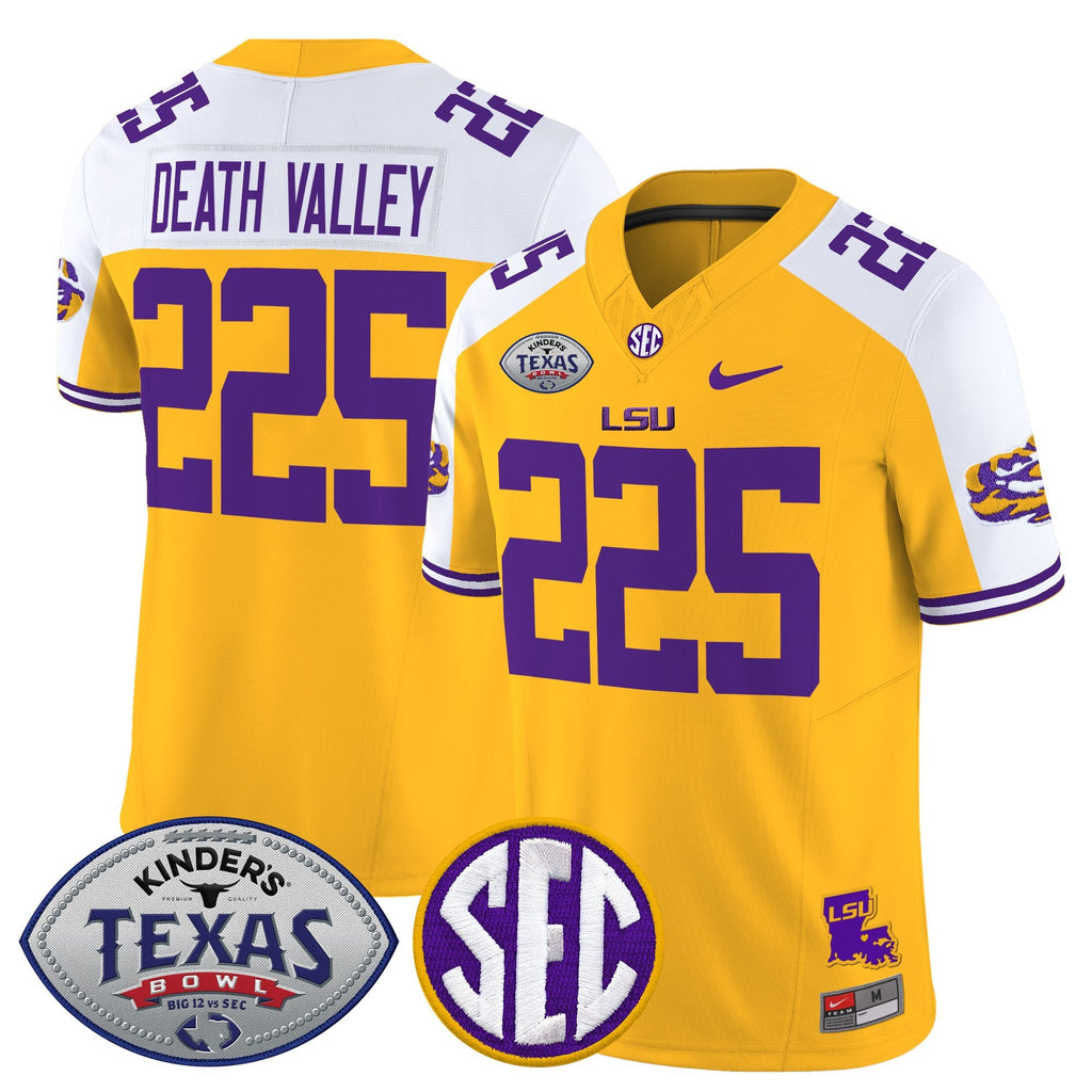 Men's LSU Tigers 2025 Texas Bowl Vapor Limited Jersey - All Stitched