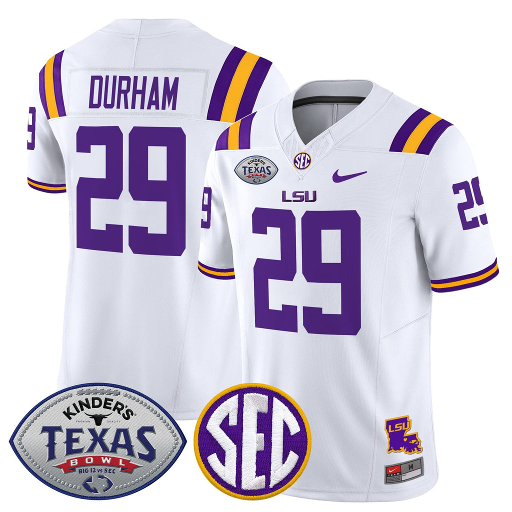Men's LSU Tigers 2025 Texas Bowl Vapor Limited Jersey - All Stitched