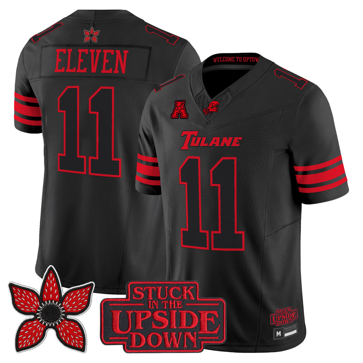 Tulane Green Wave 'Stranger Things Edition' Vapor Limited Jersey - All Stitched