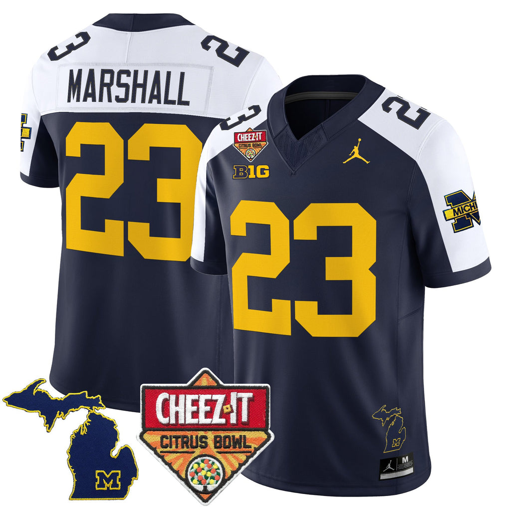 Men's Michigan Wolverines 2025 Cheez-It Citrus Bowl Vapor Limited Jersey - All Stitched