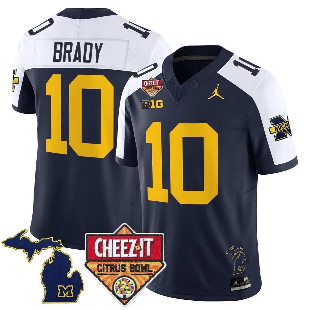 Men's Michigan Wolverines 2025 Cheez-It Citrus Bowl Vapor Limited Jersey - All Stitched