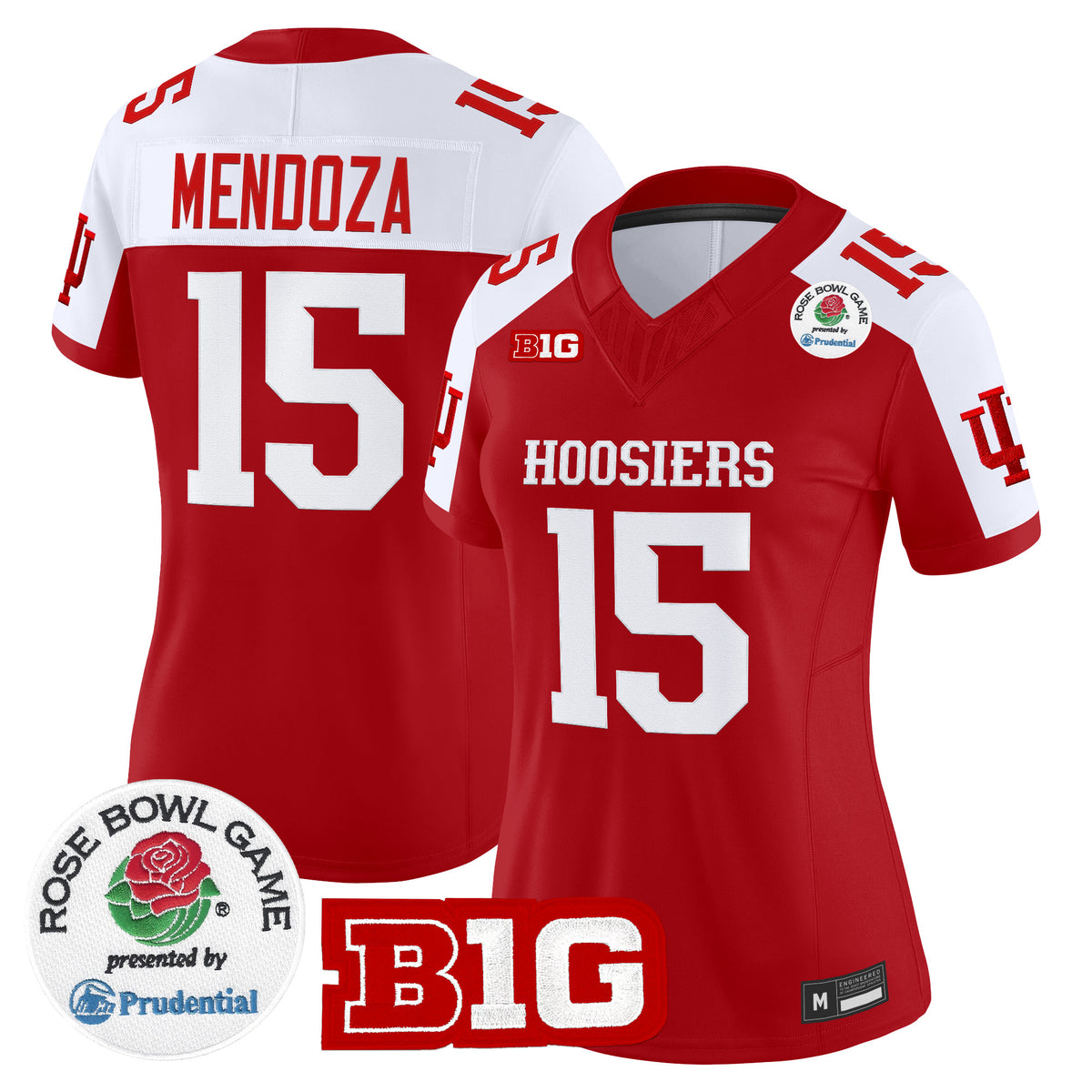 Women's Indiana Hoosiers 2026 Rose Bowl Vapor Limited Jersey - All Stitched