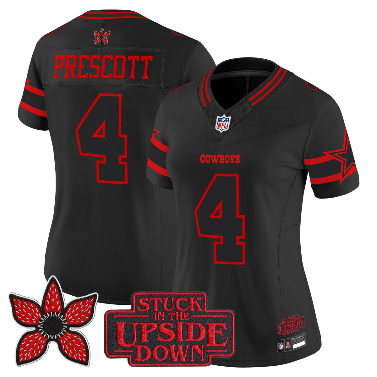 Dallas Cowboys 'Stranger Things Edition' Vapor Limited Jersey - All Stitched