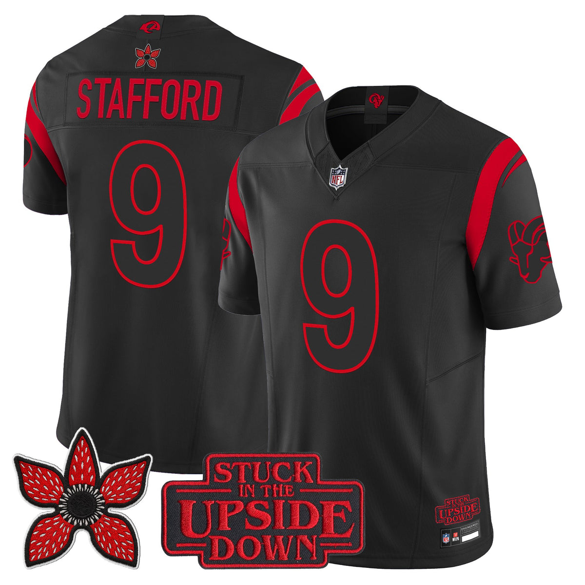 Los Angeles Rams 'Stranger Things Edition' Vapor Limited Jersey - All Stitched