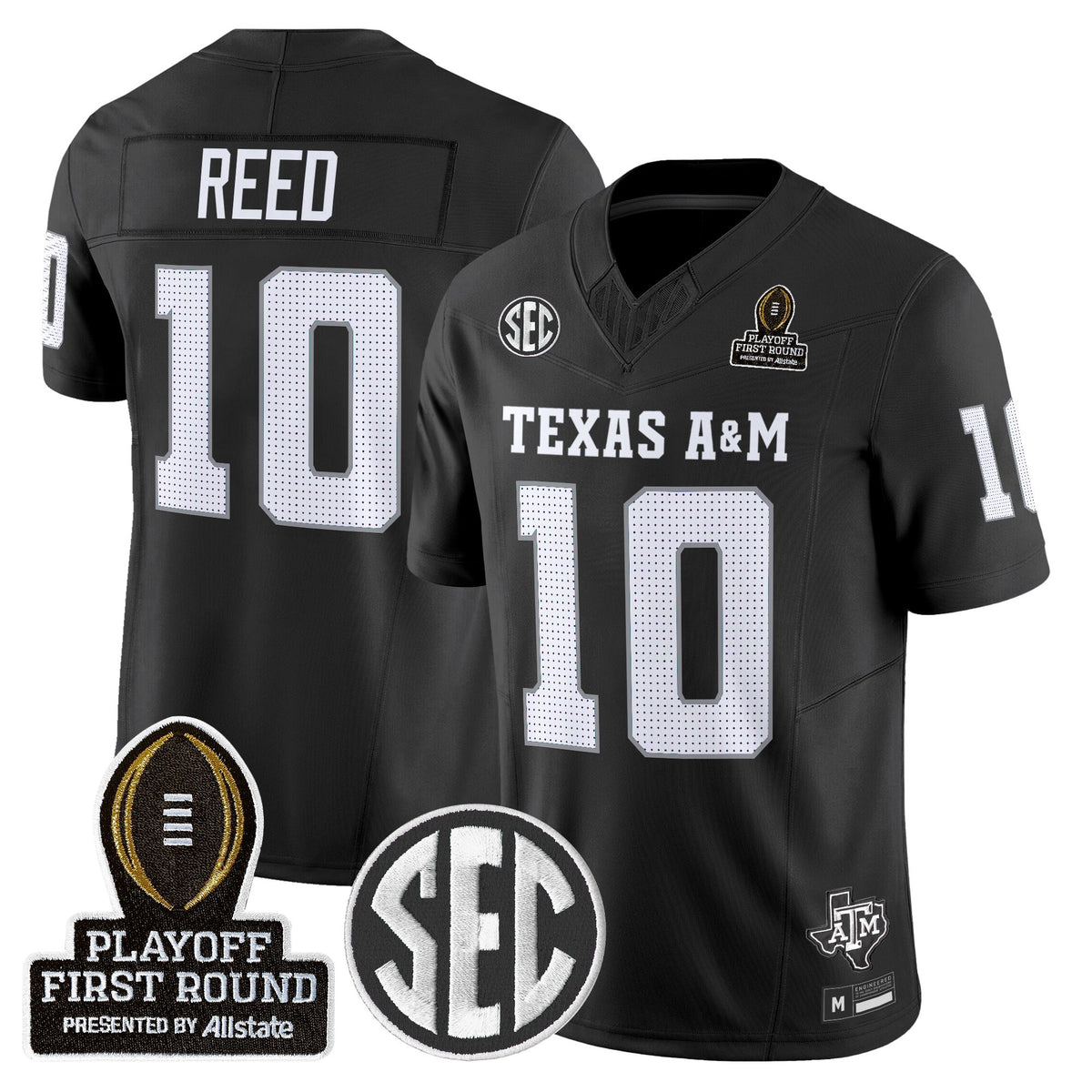 Men's Texas A&M Aggies 2025 Playoff First Round Vapor Limited Jersey - All Stitched
