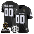 Texas A&M Aggies 2025 Playoff First Round Vapor Limited Custom Jersey - All Stitched