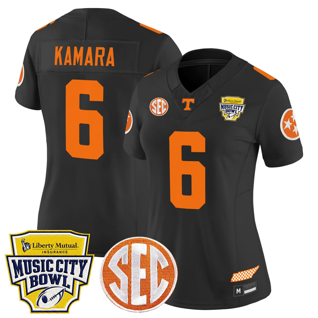 Women's Tennessee Volunteers 2025 Music City Bowl Vapor Limited Jersey - All Stitched
