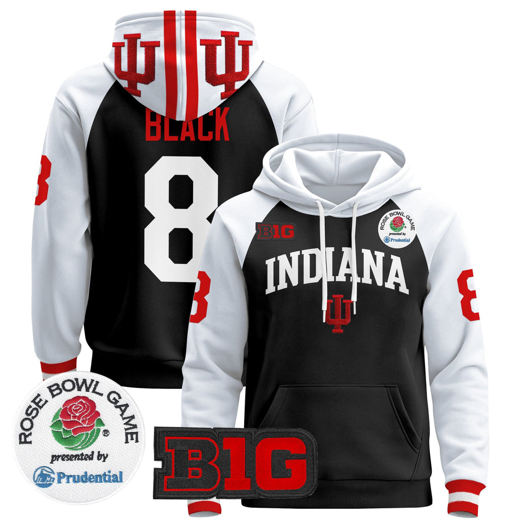 Men's Indiana Hoosiers 2025 Rose Bowl Premium Pullover Hoodie - All Stitched