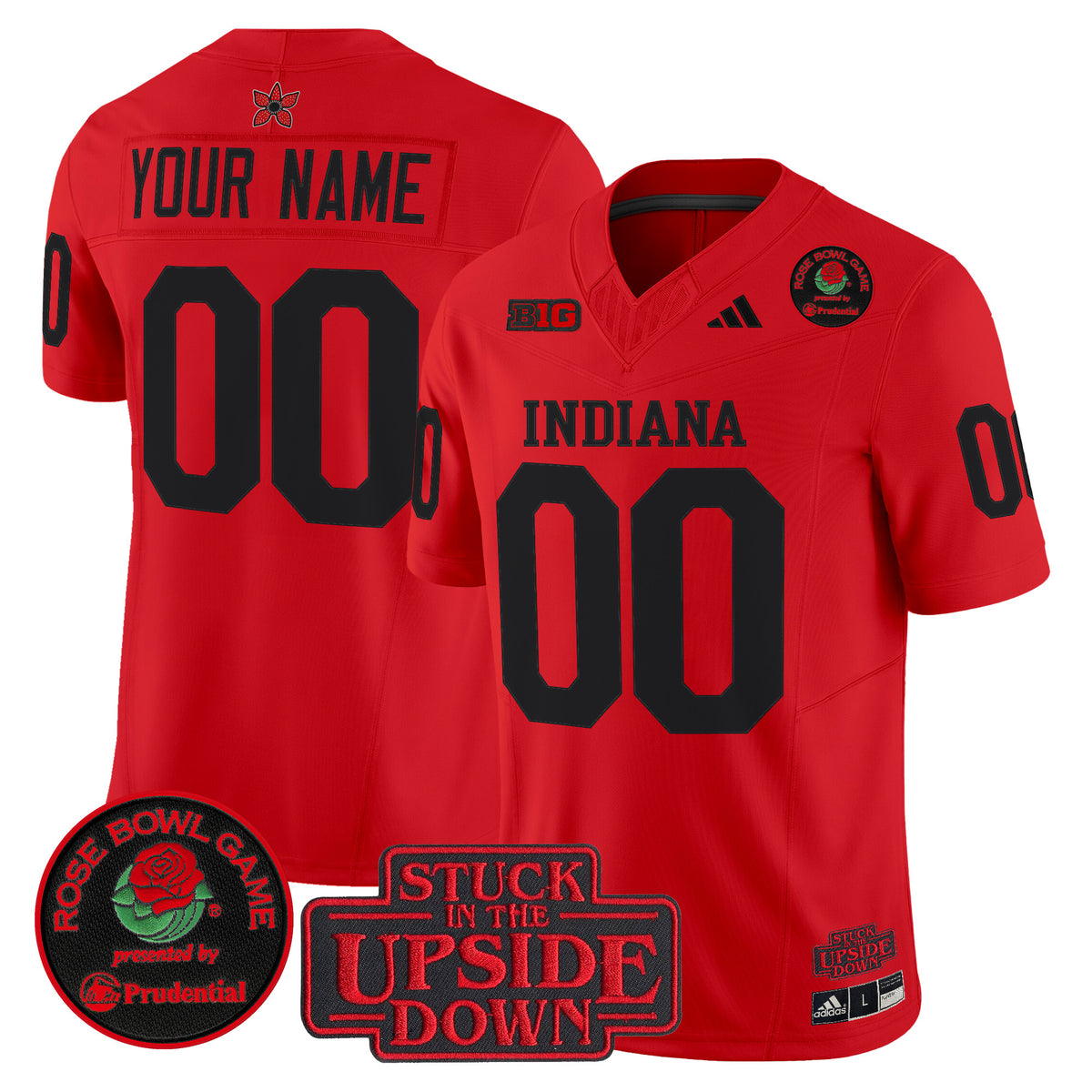 Indiana Hoosiers 2026 Rose Bowl Vapor Limited Custom Jersey V2 - All Stitched