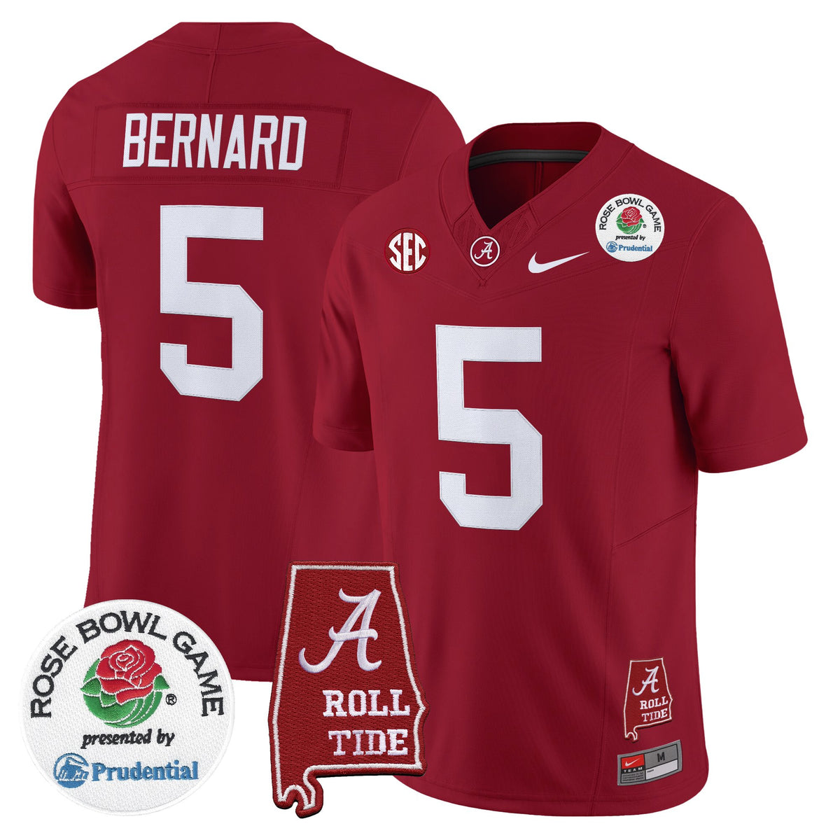 Men's Alabama Crimson Tide 2026 Rose Bowl Vapor Limited Jersey - All Stitched