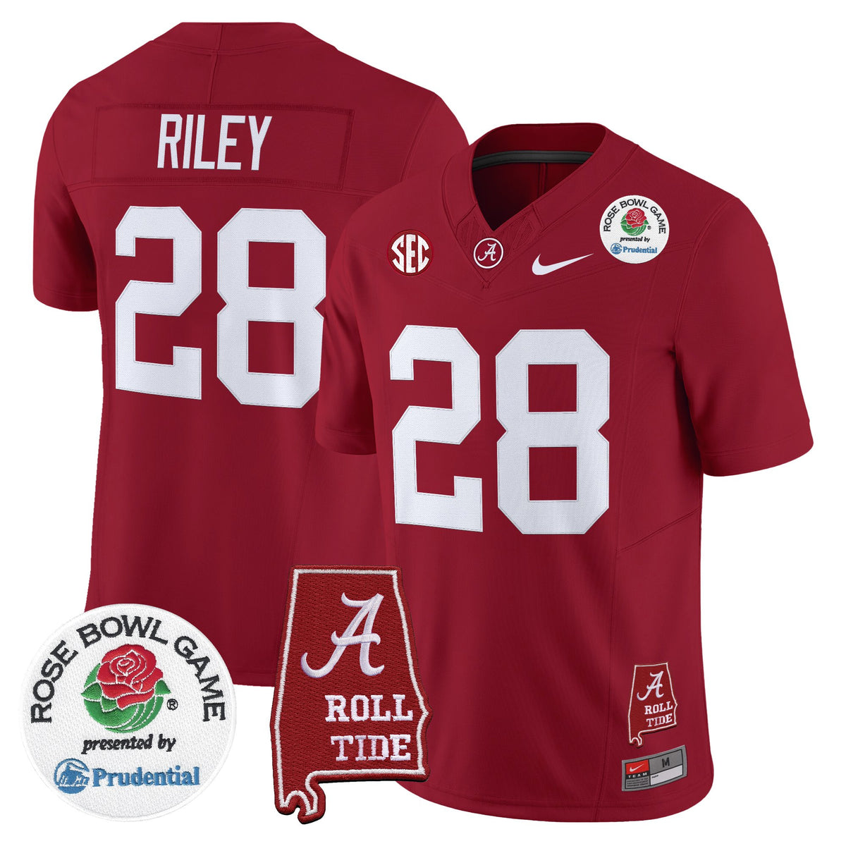 Men's Alabama Crimson Tide 2026 Rose Bowl Vapor Limited Jersey - All Stitched