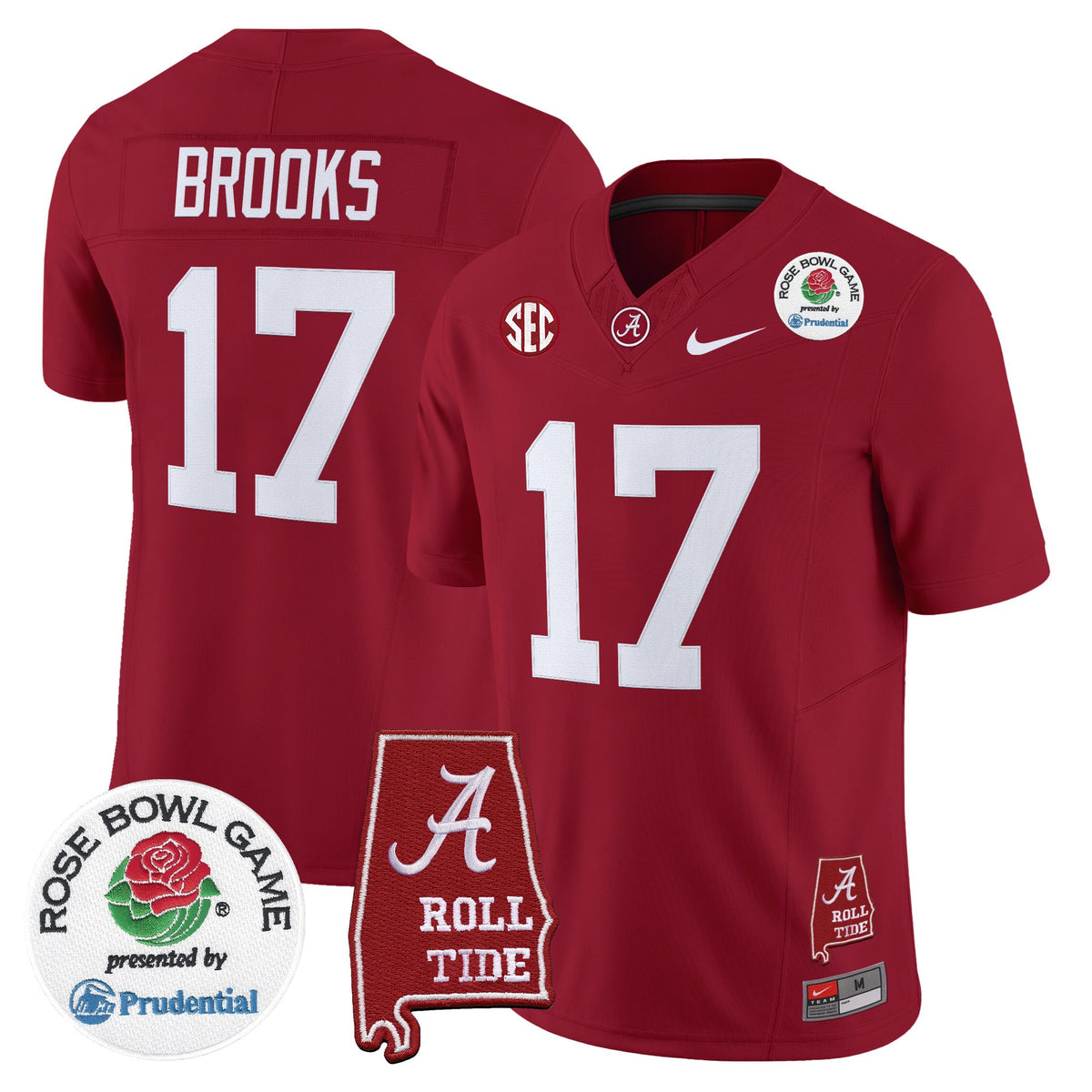 Men's Alabama Crimson Tide 2026 Rose Bowl Vapor Limited Jersey - All Stitched