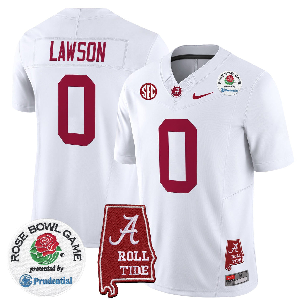 Men's Alabama Crimson Tide 2026 Rose Bowl Vapor Limited Jersey - All Stitched