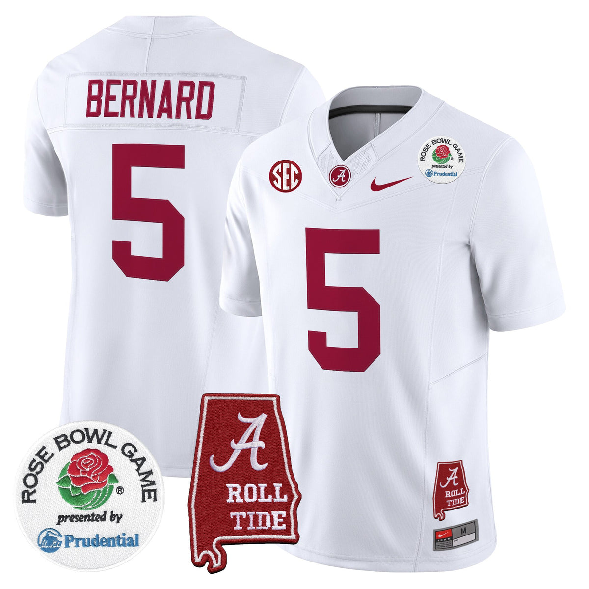 Men's Alabama Crimson Tide 2026 Rose Bowl Vapor Limited Jersey - All Stitched