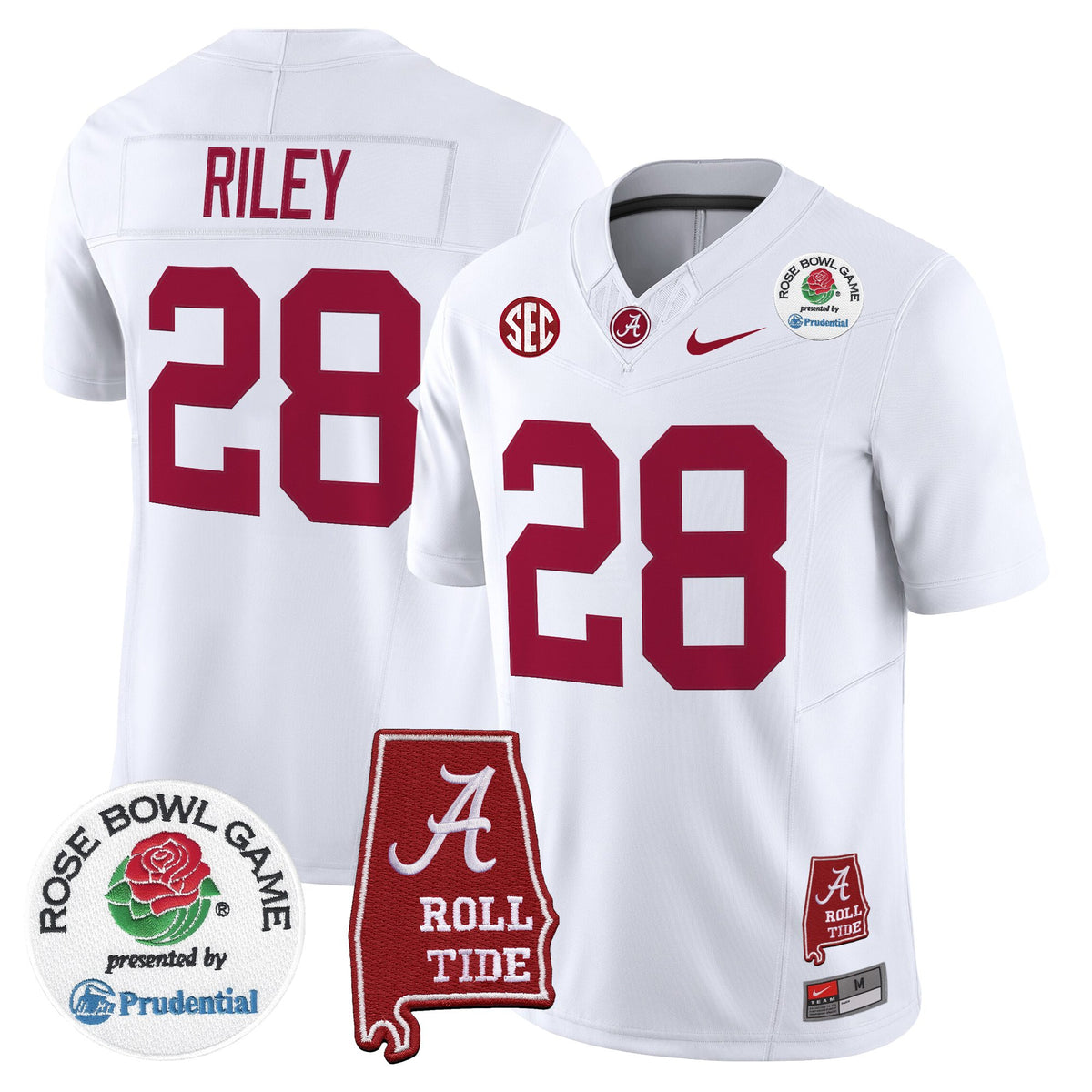 Men's Alabama Crimson Tide 2026 Rose Bowl Vapor Limited Jersey - All Stitched