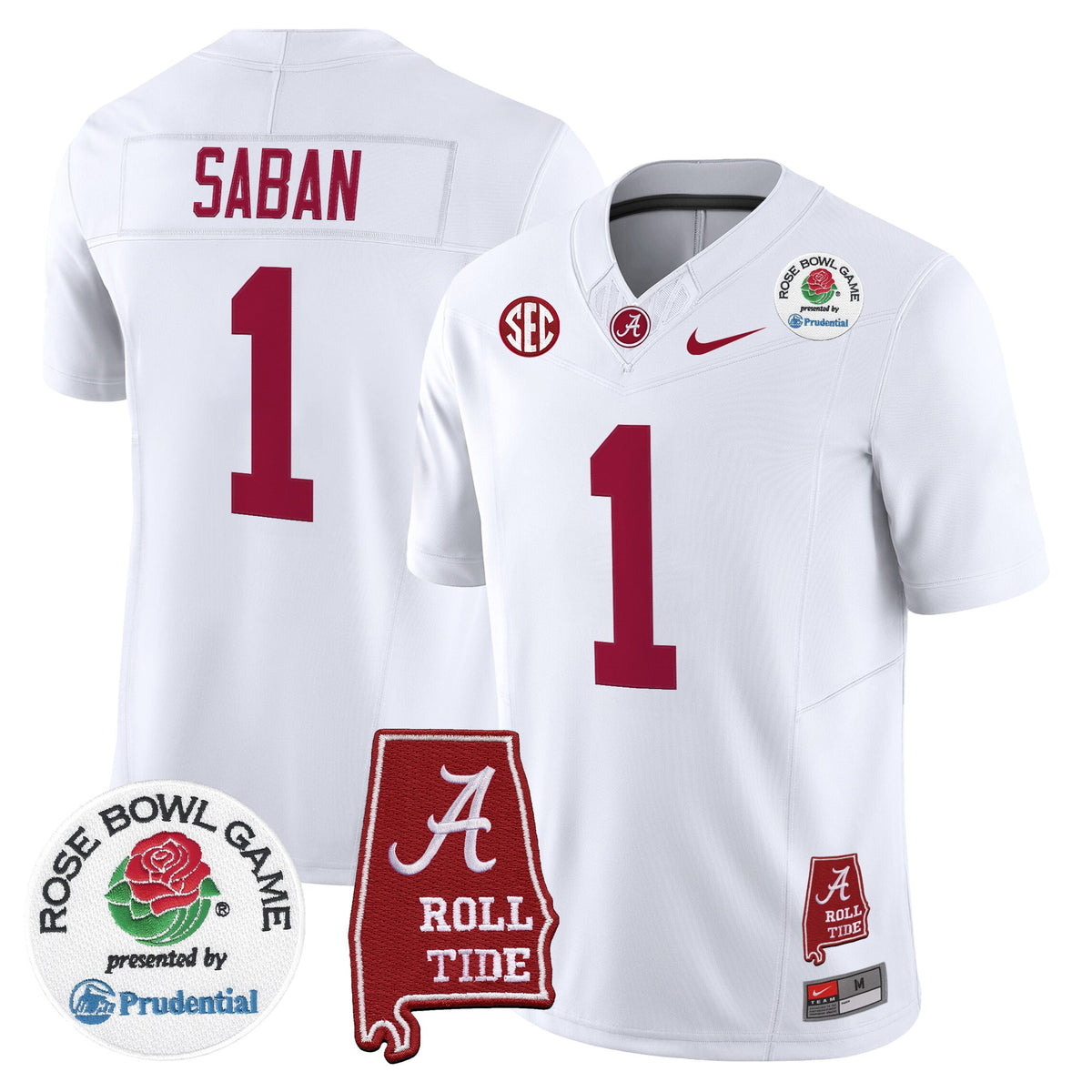 Men's Alabama Crimson Tide 2026 Rose Bowl Vapor Limited Jersey - All Stitched