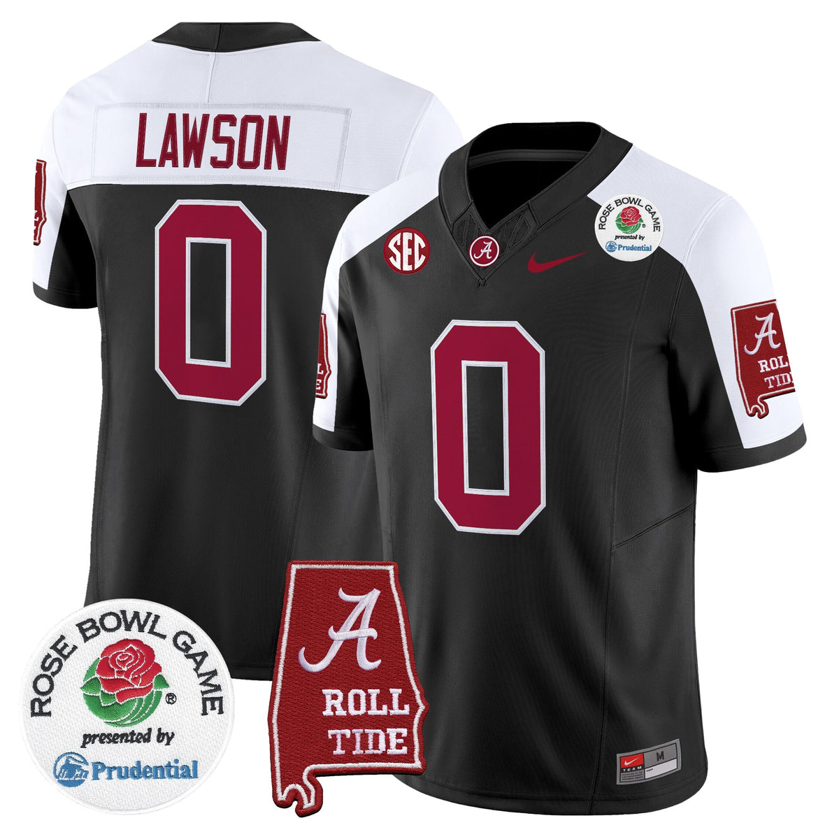 Men's Alabama Crimson Tide 2026 Rose Bowl Vapor Limited Jersey - All Stitched
