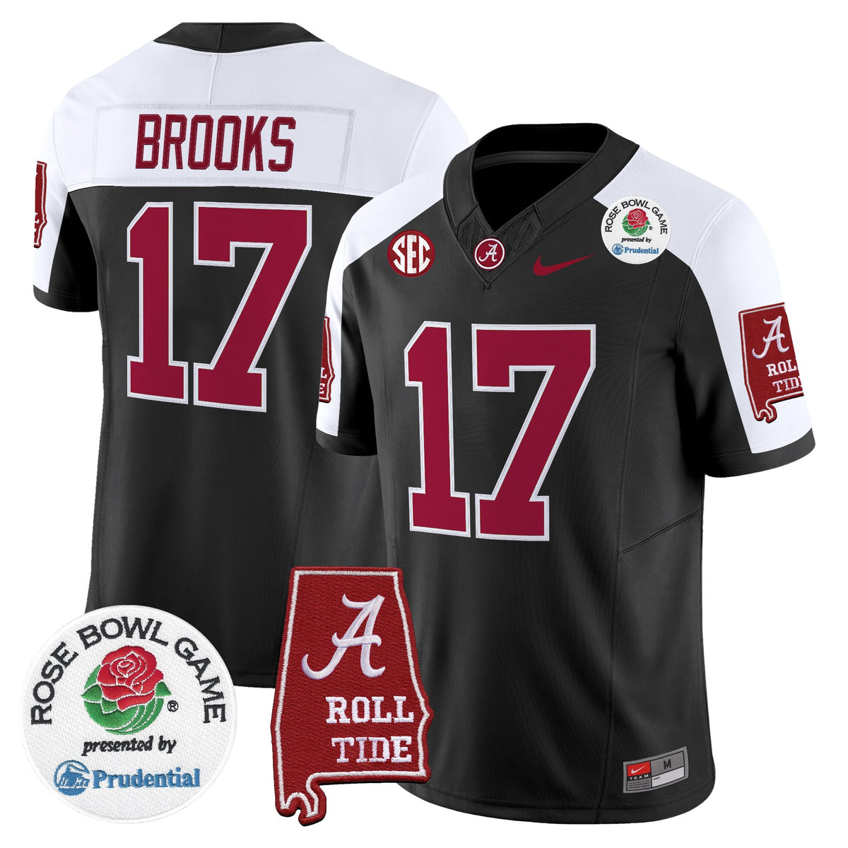 Men's Alabama Crimson Tide 2026 Rose Bowl Vapor Limited Jersey - All Stitched