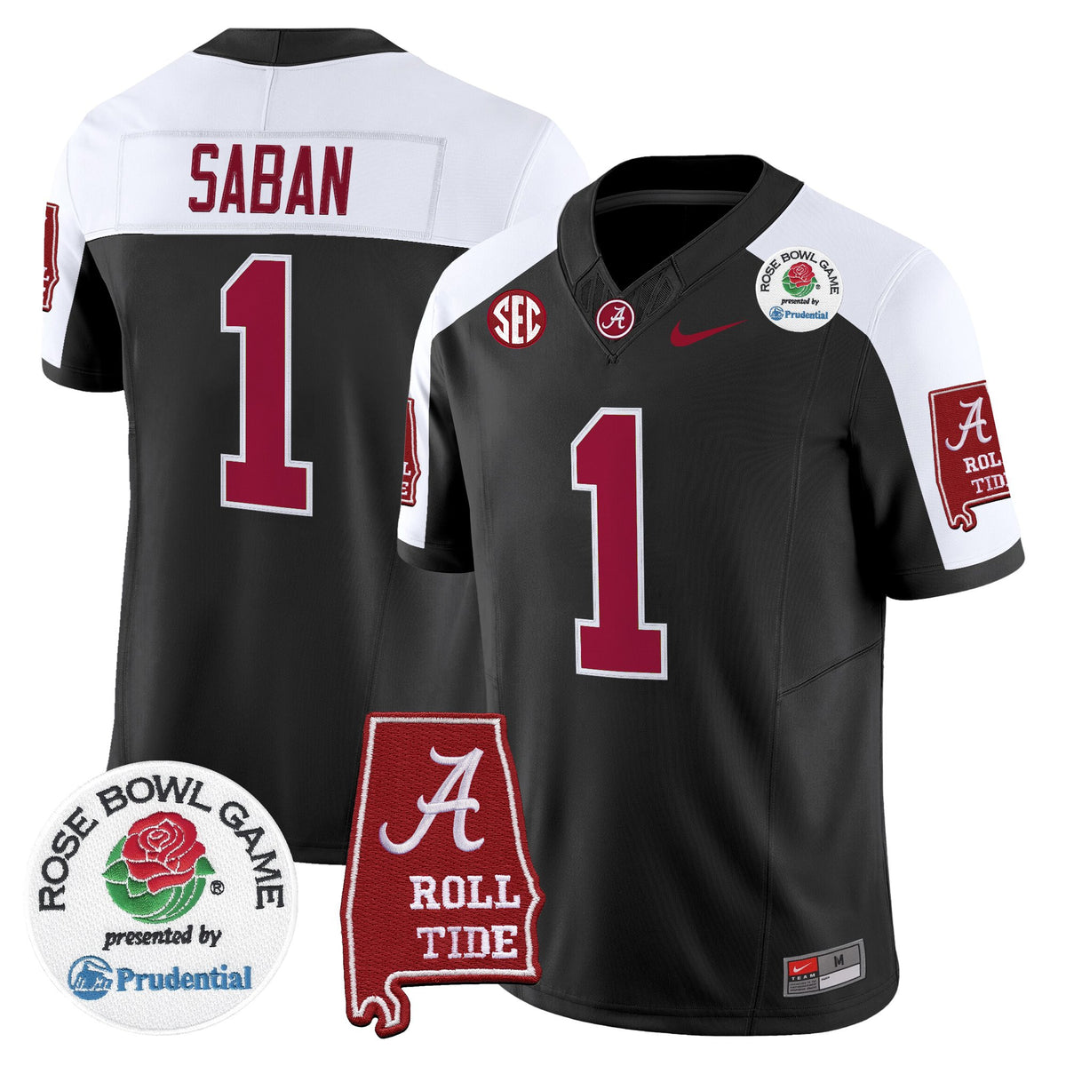 Men's Alabama Crimson Tide 2026 Rose Bowl Vapor Limited Jersey - All Stitched