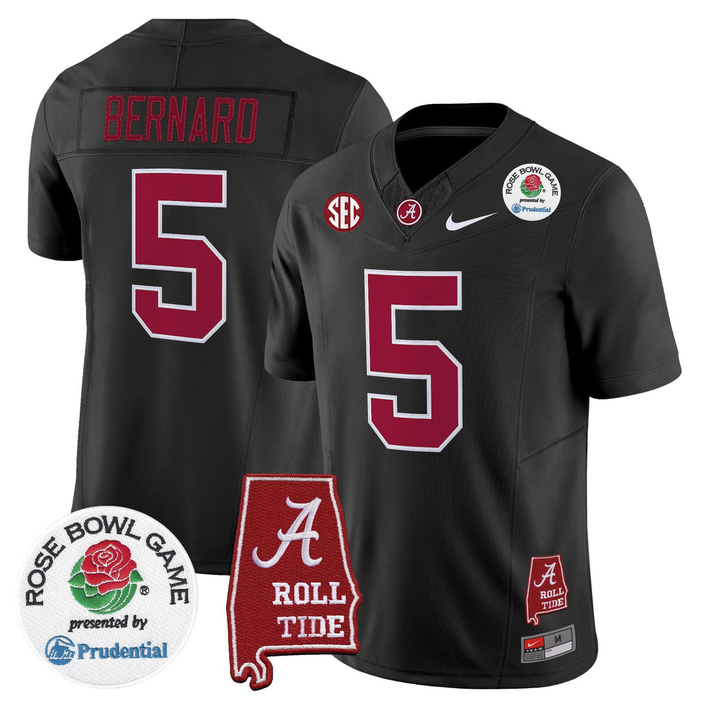 Men's Alabama Crimson Tide 2026 Rose Bowl Vapor Limited Jersey - All Stitched