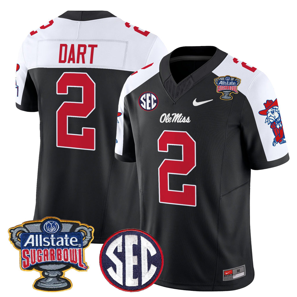 Men's Ole Miss Rebels 2026 Sugar Bowl Vapor Limited Jersey - All Stitched