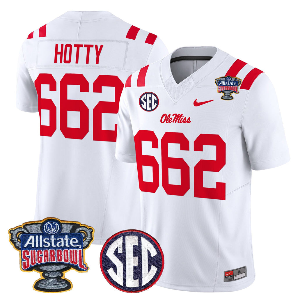 Men's Ole Miss Rebels 2026 Sugar Bowl Vapor Limited Jersey - All Stitched