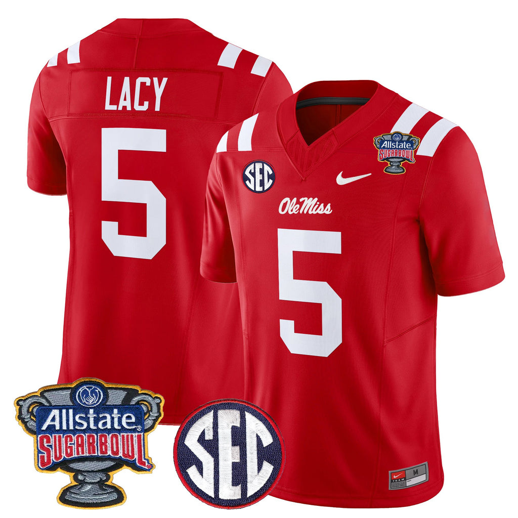 Men's Ole Miss Rebels 2026 Sugar Bowl Vapor Limited Jersey - All Stitched