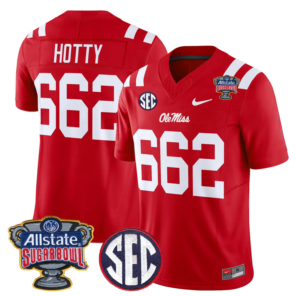 Men's Ole Miss Rebels 2026 Sugar Bowl Vapor Limited Jersey - All Stitched