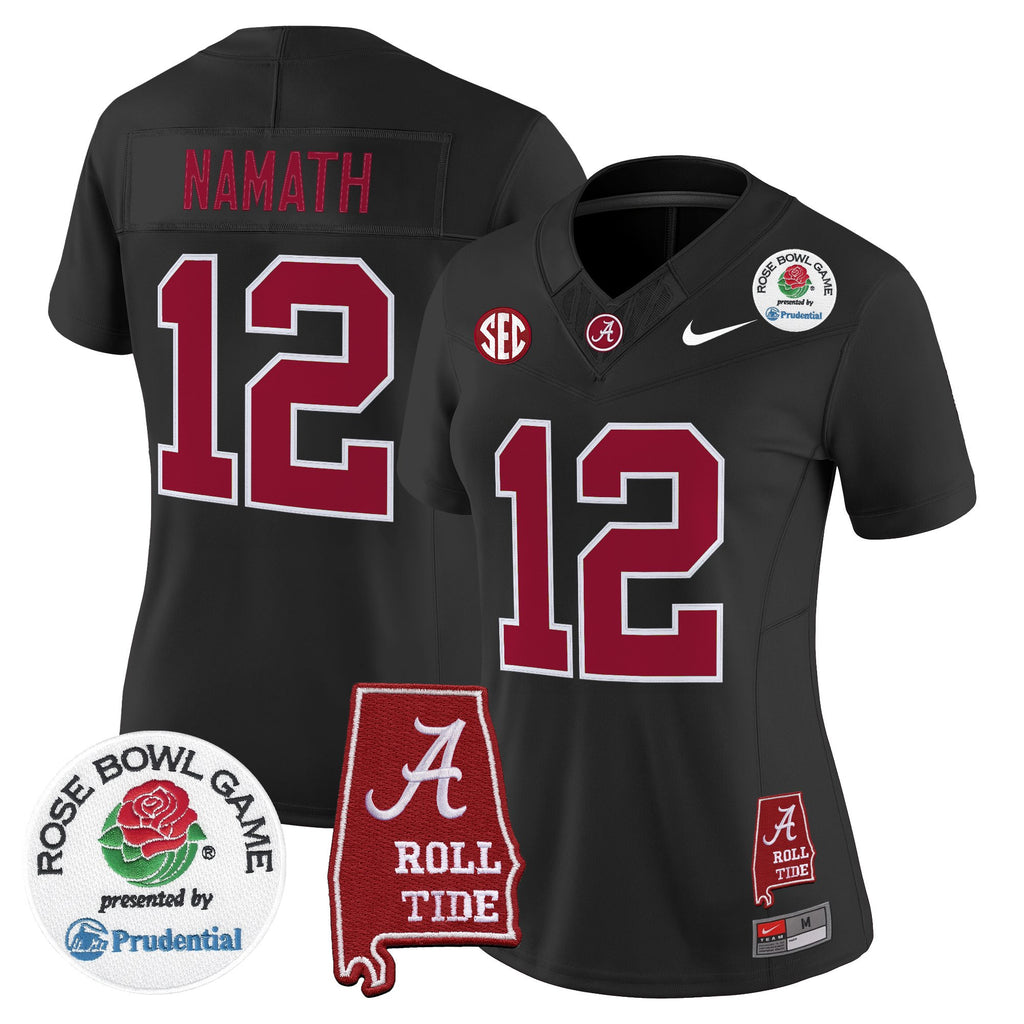 Women's Alabama Crimson Tide 2026 Rose Bowl Vapor Limited Jersey - All Stitched