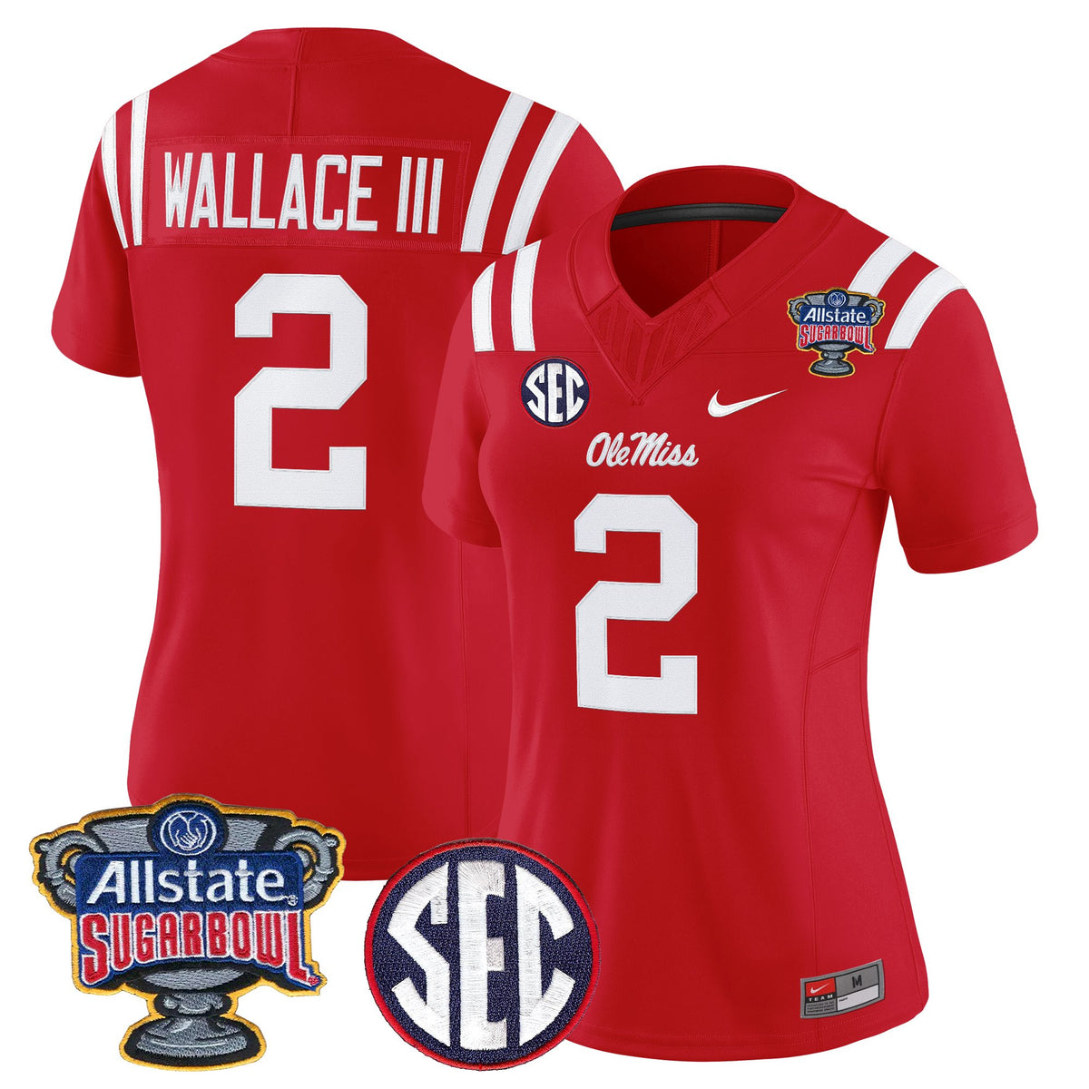 Women's Ole Miss Rebels 2026 Sugar Bowl Vapor Limited Jersey - All Stitched