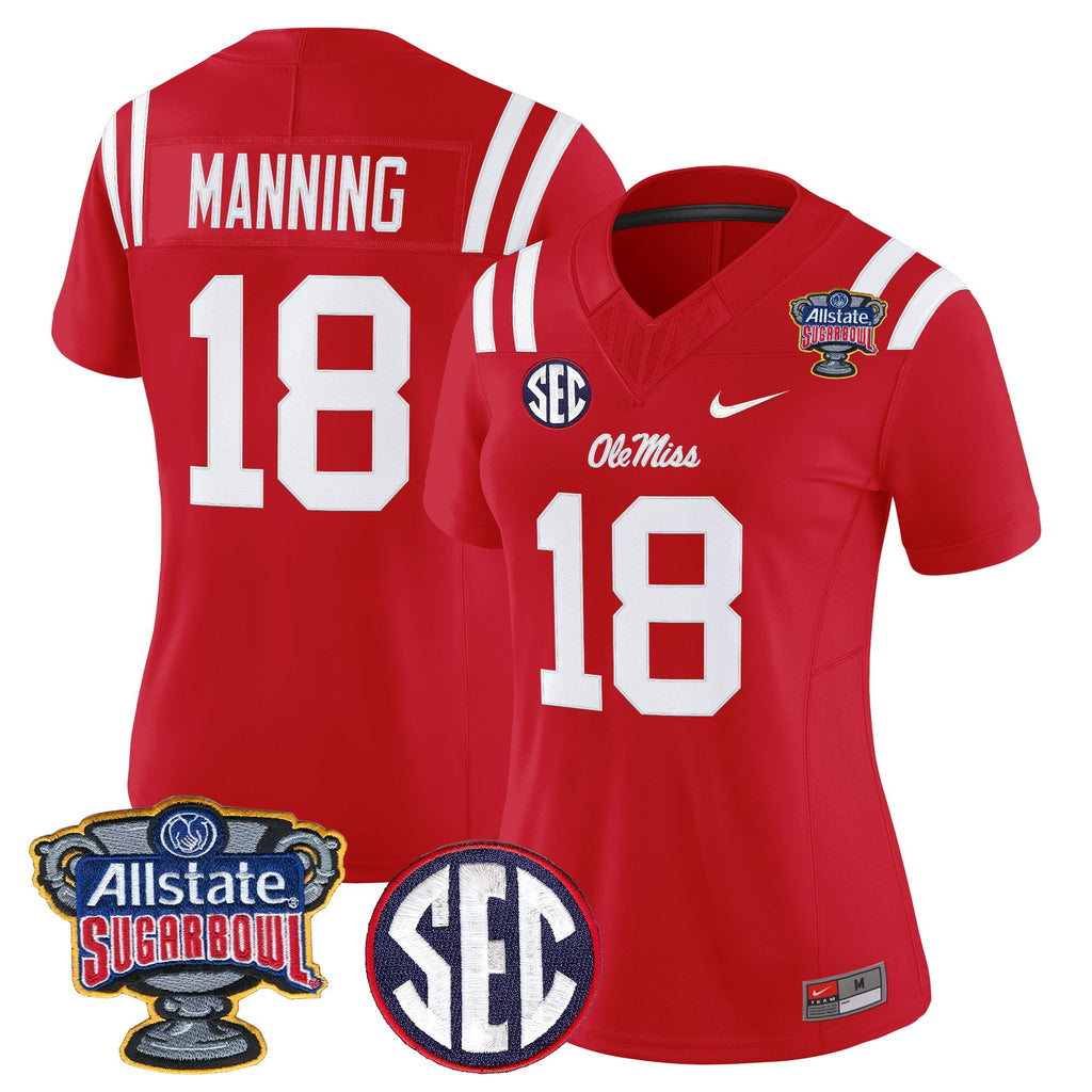 Women's Ole Miss Rebels 2026 Sugar Bowl Vapor Limited Jersey - All Stitched