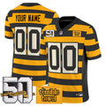 Pittsburgh Steelers Bumblebee 50th Terrible Towel Vapor Limited Custom Jersey - All Stitched