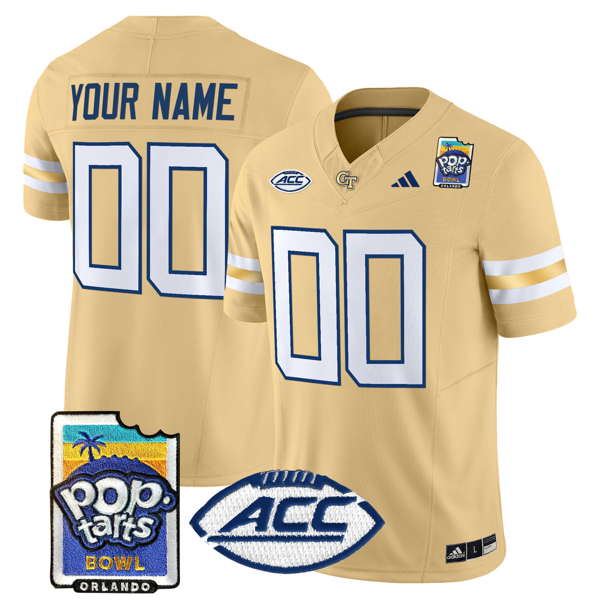 Georgia Tech Yellow Jackets Pop-Tarts Bowl Vapor Limited Custom Jersey - All stitched