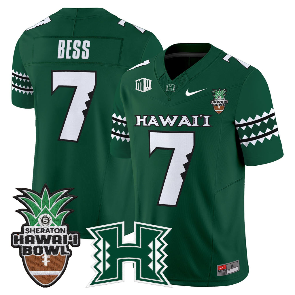 Men's Hawai'i Rainbow Warriors 2025 Hawai'i Bowl Vapor Limited Jersey - All Stitched