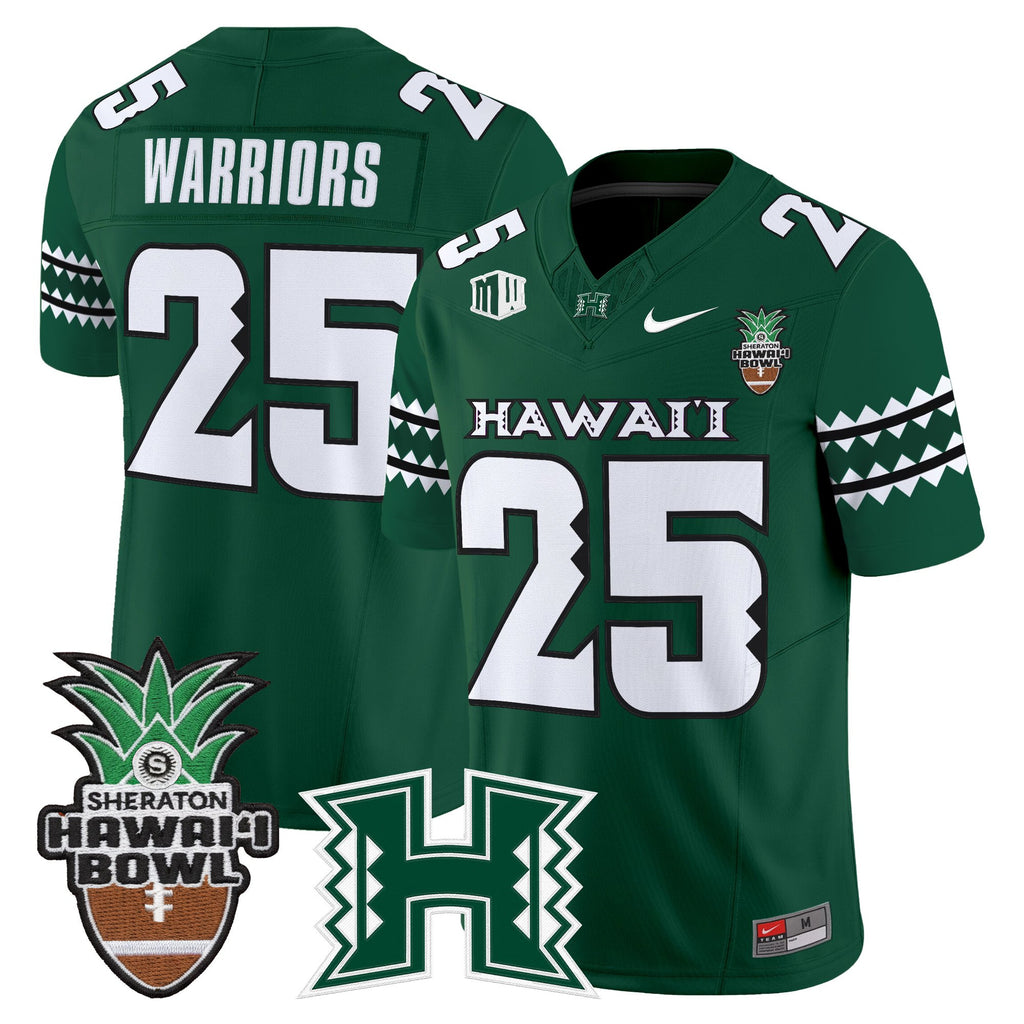 Men's Hawai'i Rainbow Warriors 2025 Hawai'i Bowl Vapor Limited Jersey - All Stitched