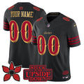 San Francisco 49ers 'Rivalries x Stranger Things' Vapor Limited Custom Jersey - All Stitched