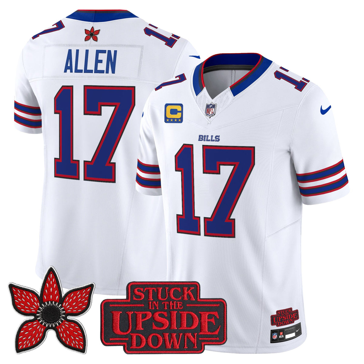 Men's Buffalo Bills 'Stranger Things Edition' Vapor Limited Jersey V2 - All Stitched