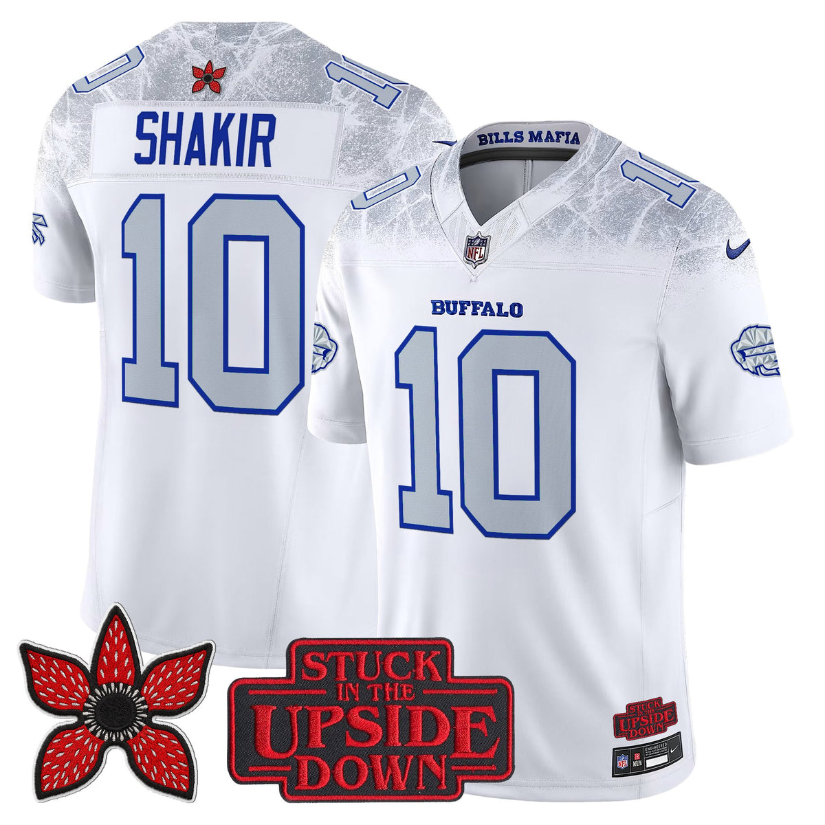 Men's Buffalo Bills 'Stranger Things Edition' Vapor Limited Jersey V2 - All Stitched