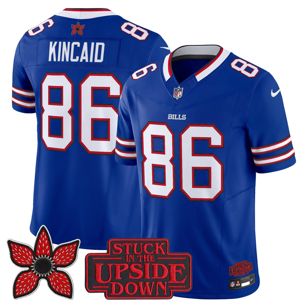 Men's Buffalo Bills 'Stranger Things Edition' Vapor Limited Jersey V2 - All Stitched