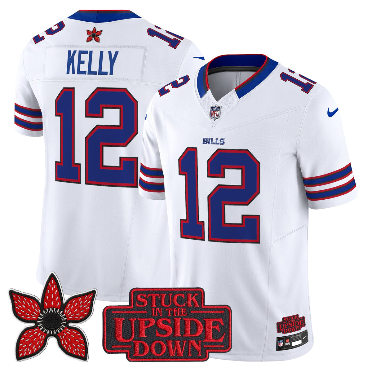 Men's Buffalo Bills 'Stranger Things Edition' Vapor Limited Jersey V2 - All Stitched