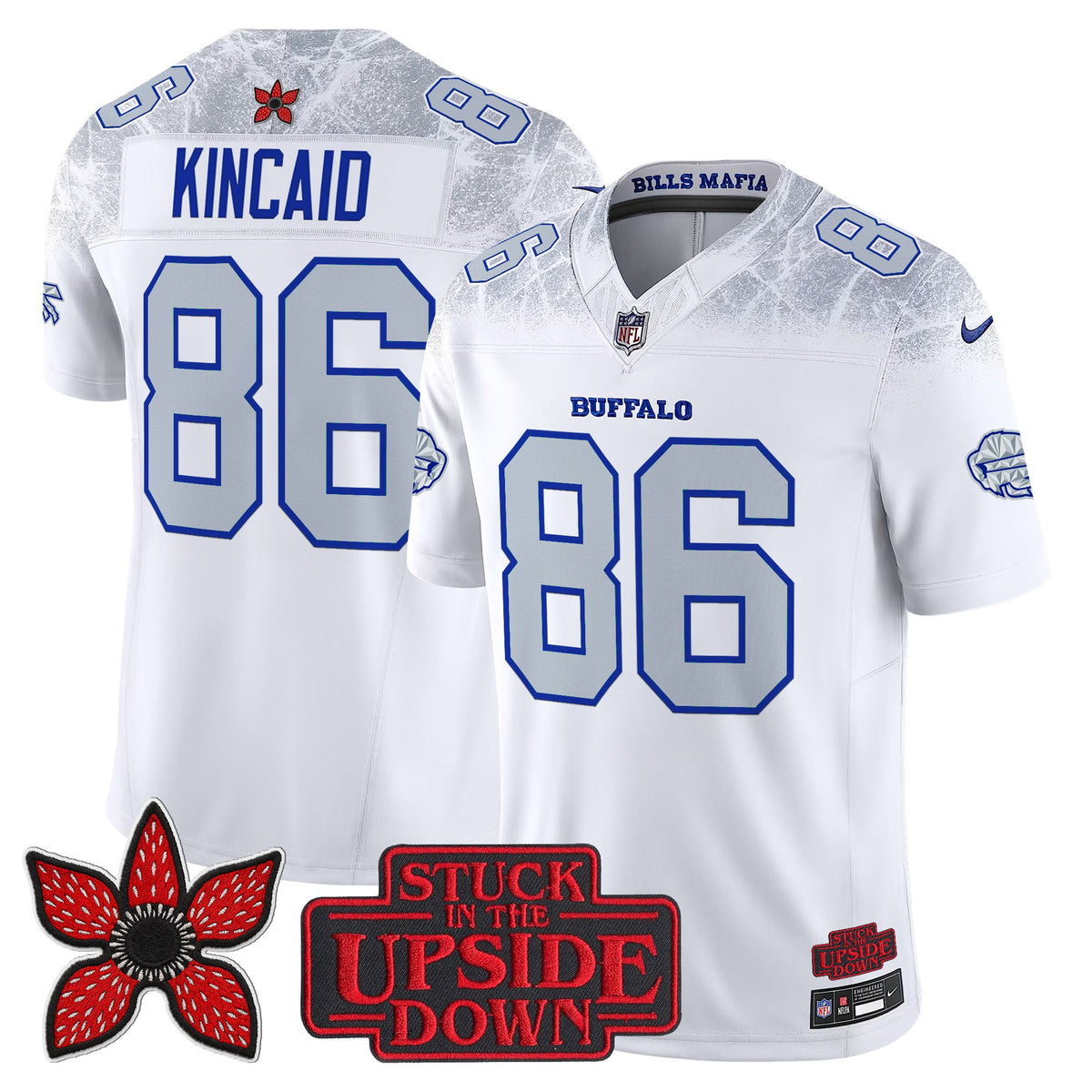 Men's Buffalo Bills 'Stranger Things Edition' Vapor Limited Jersey V2 - All Stitched