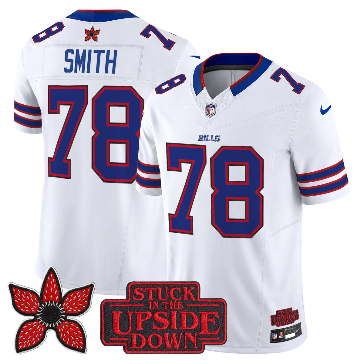 Men's Buffalo Bills 'Stranger Things Edition' Vapor Limited Jersey V2 - All Stitched