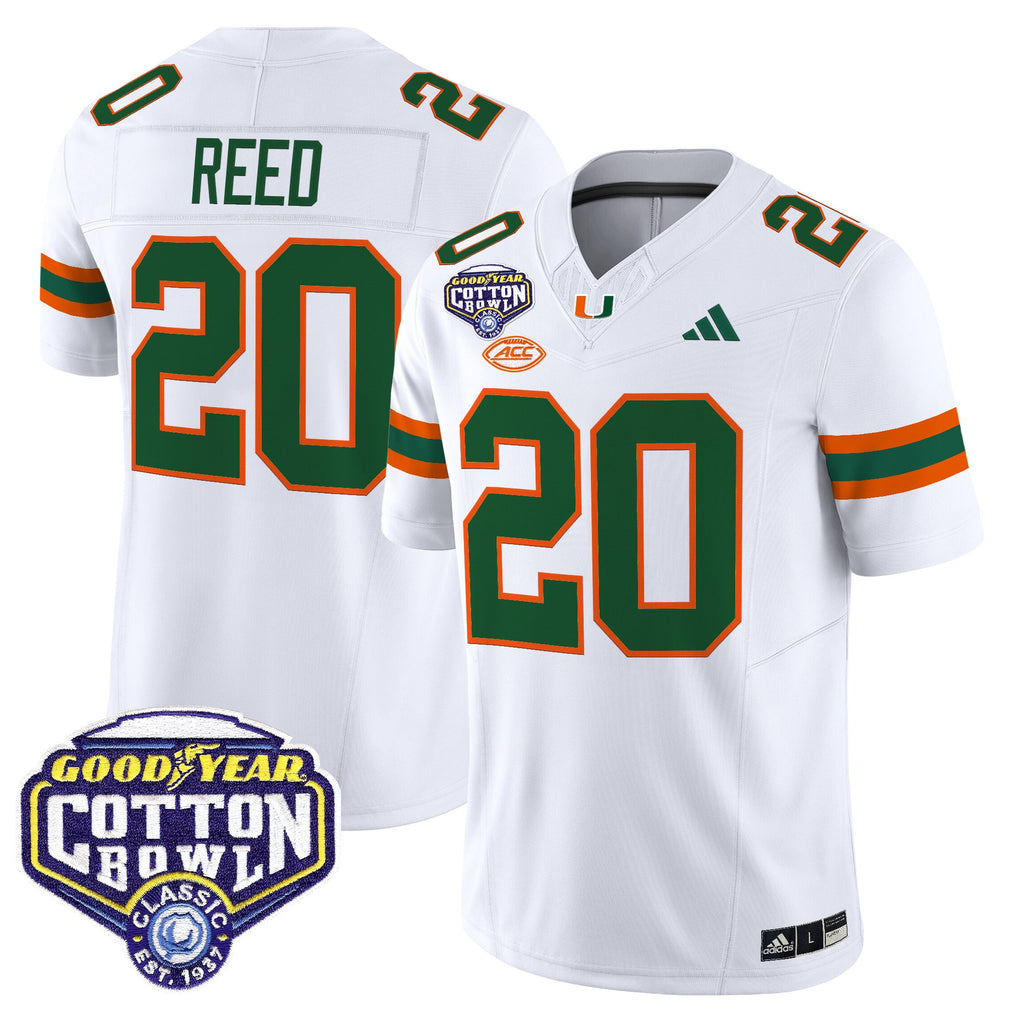 Men's Miami Hurricanes 2025 Cotton Bowl Vapor Limited Jersey - All Stitched