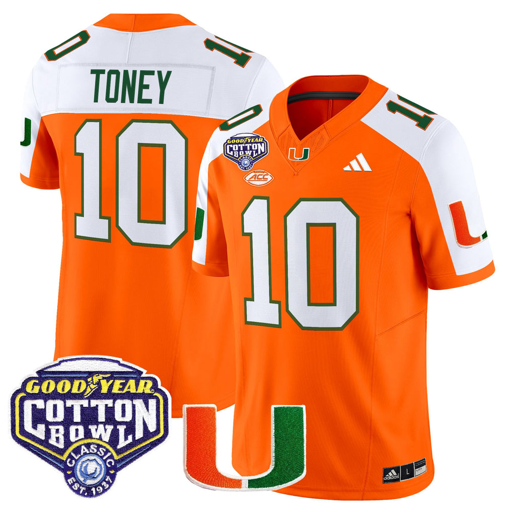 Men's Miami Hurricanes 2025 Cotton Bowl Vapor Limited Jersey - All Stitched