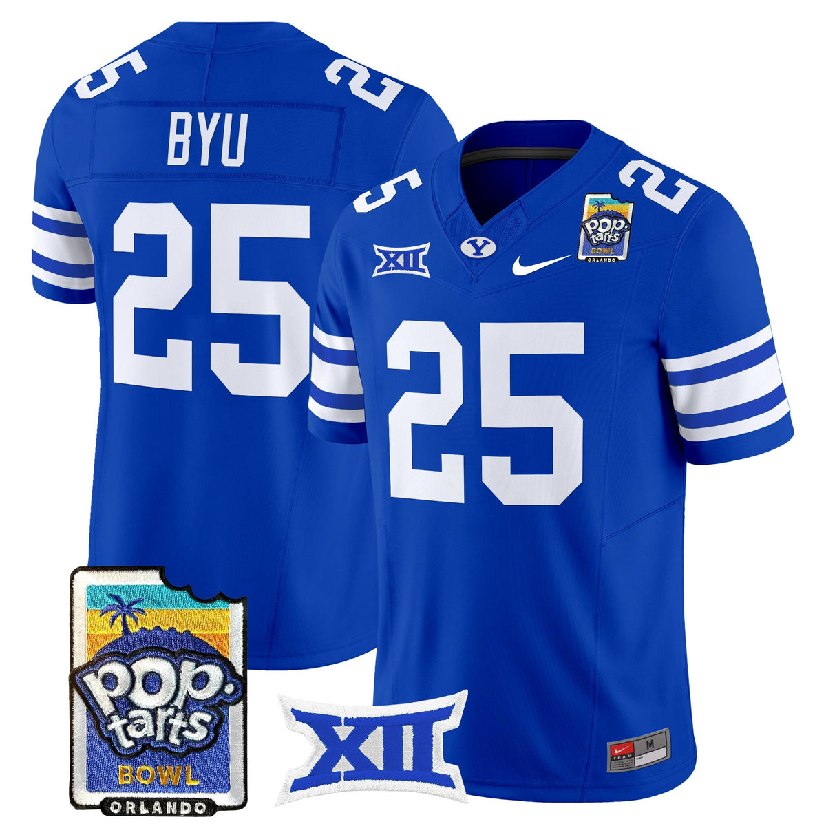 Men's BYU Cougars 2025 Pop-Tarts Bowl Vapor Limited Jersey - All Stitched