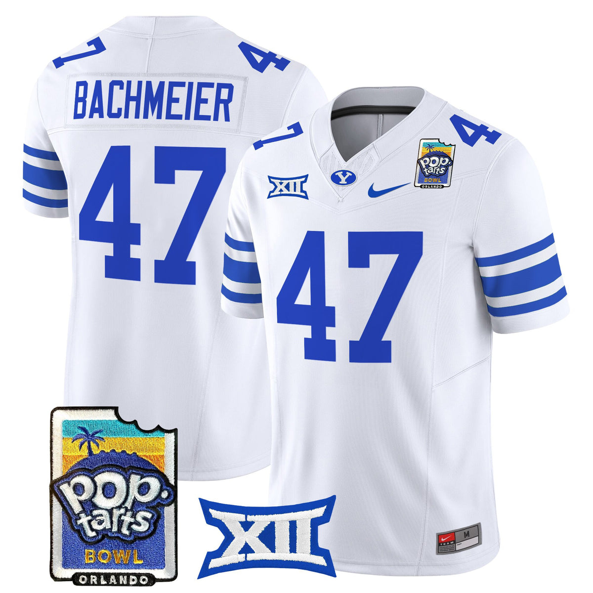 Men's BYU Cougars 2025 Pop-Tarts Bowl Vapor Limited Jersey - All Stitched